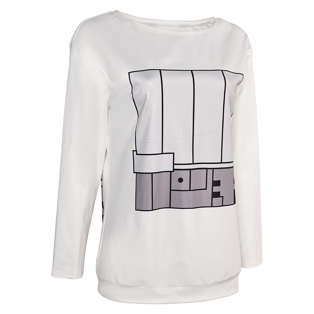 Anime Dandadan(2024) Momo Ayase Sweat-Shirt Blanc Cosplay Costume