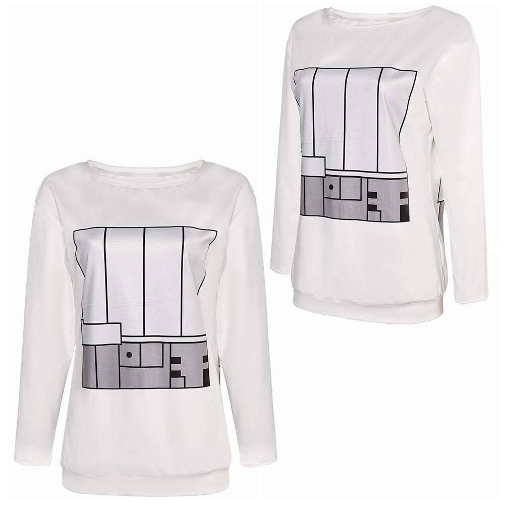 Anime Dandadan(2024) Momo Ayase Sweat-Shirt Blanc Cosplay Costume