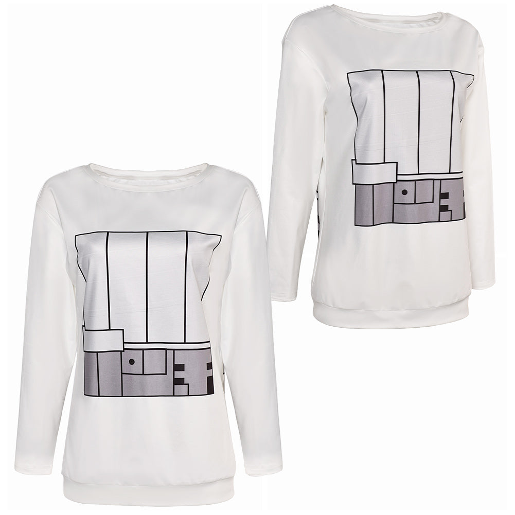 Anime Dandadan(2024) Momo Ayase Sweat-Shirt Blanc Cosplay Costume