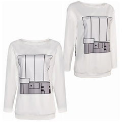 Anime Dandadan(2024) Momo Ayase Sweat-Shirt Blanc Cosplay Costume