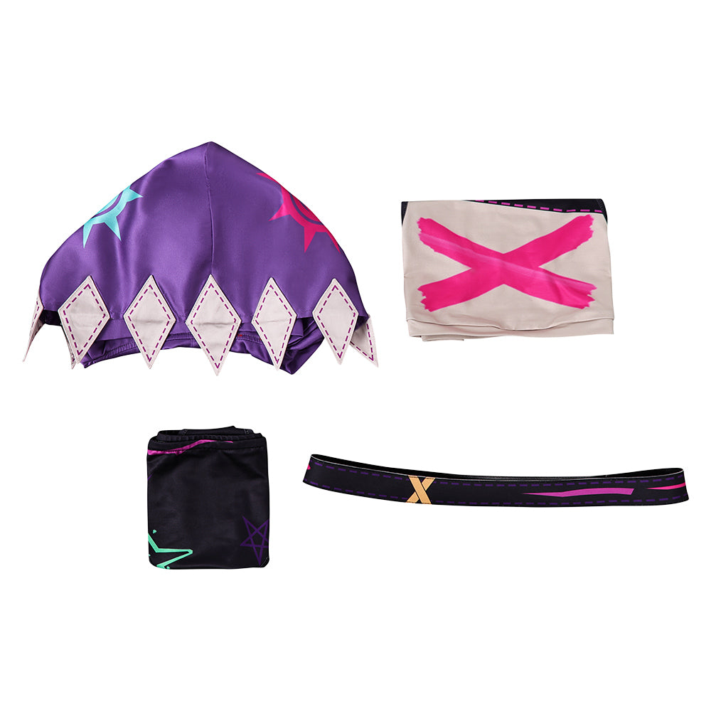 Arcane: League of Legends Saison 2 Jinx Maillot de Bain Bikini+Veste Cosplay Costume Design Original