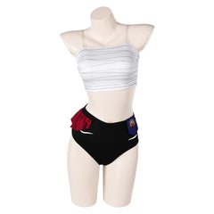 Arcane: League of Legends Saison 2 Vi Maillot de Bain Bikini+Couvre-up Cosplay Costume Design Original