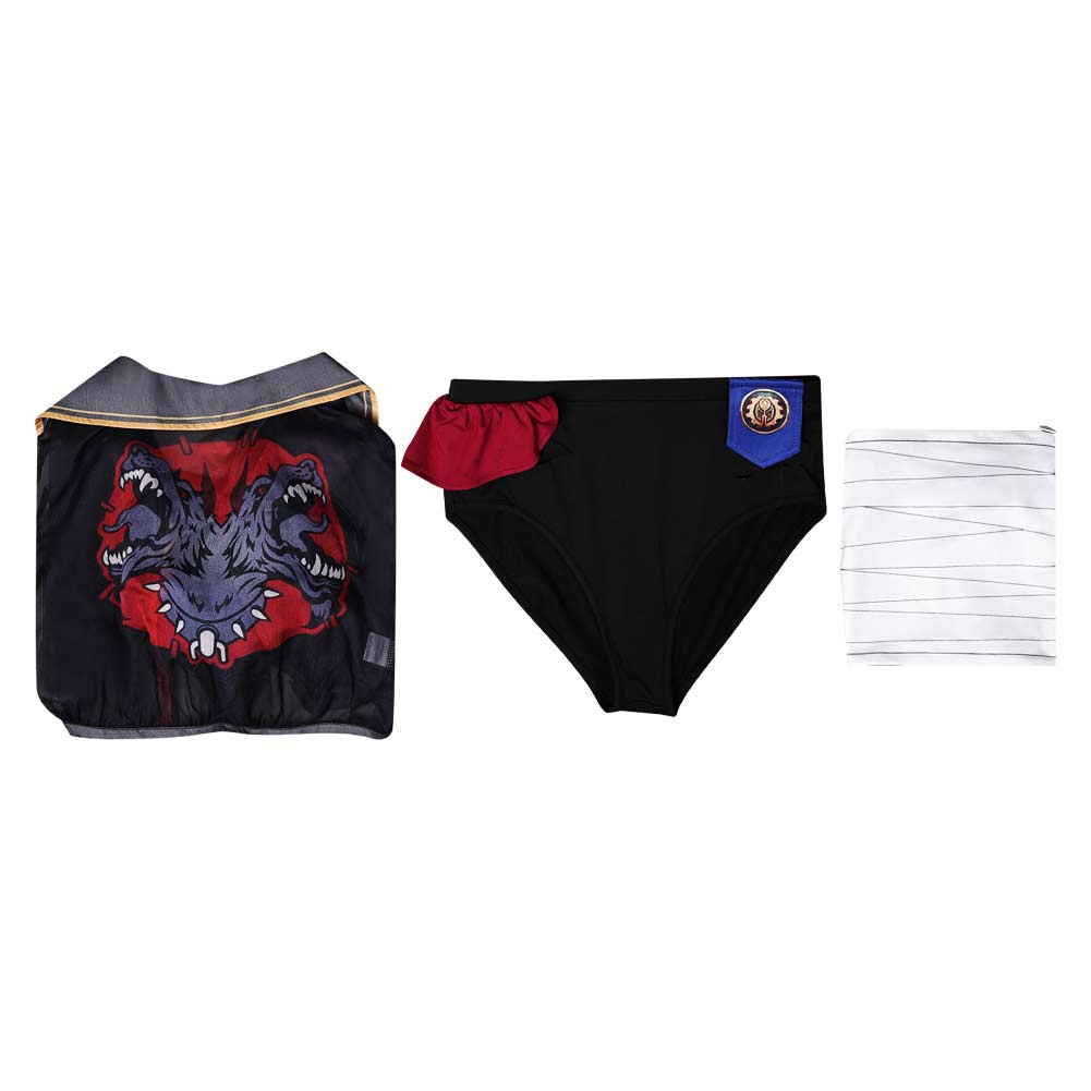 Arcane: League of Legends Saison 2 Vi Maillot de Bain Bikini+Couvre-up Cosplay Costume Design Original