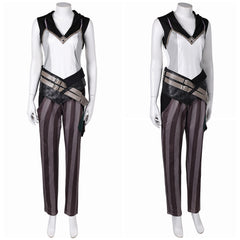 Arcane: League of Legends Saison 2 Vi Tenue Blanche et Noire Cosplay Costume
