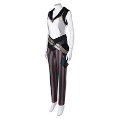 Arcane: League of Legends Saison 2 Vi Tenue Blanche et Noire Cosplay Costume