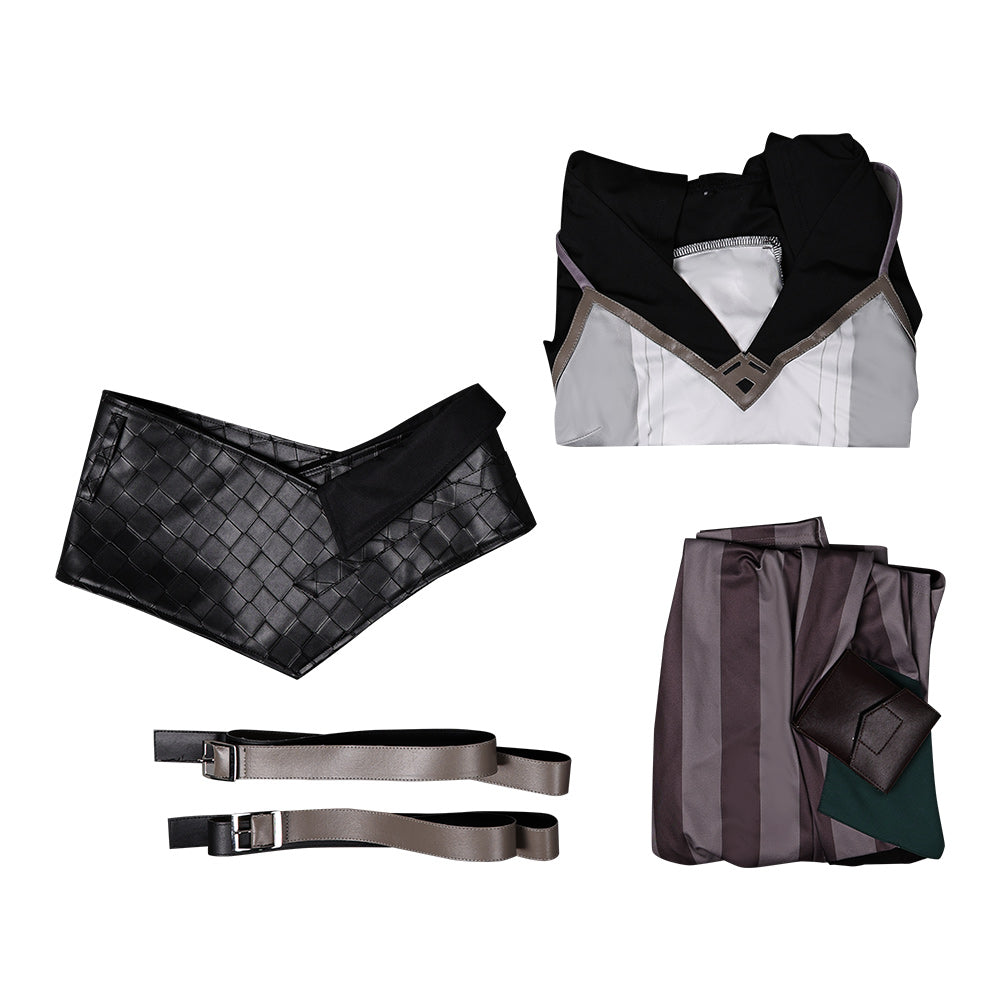 Arcane: League of Legends Saison 2 Vi Tenue Blanche et Noire Cosplay Costume