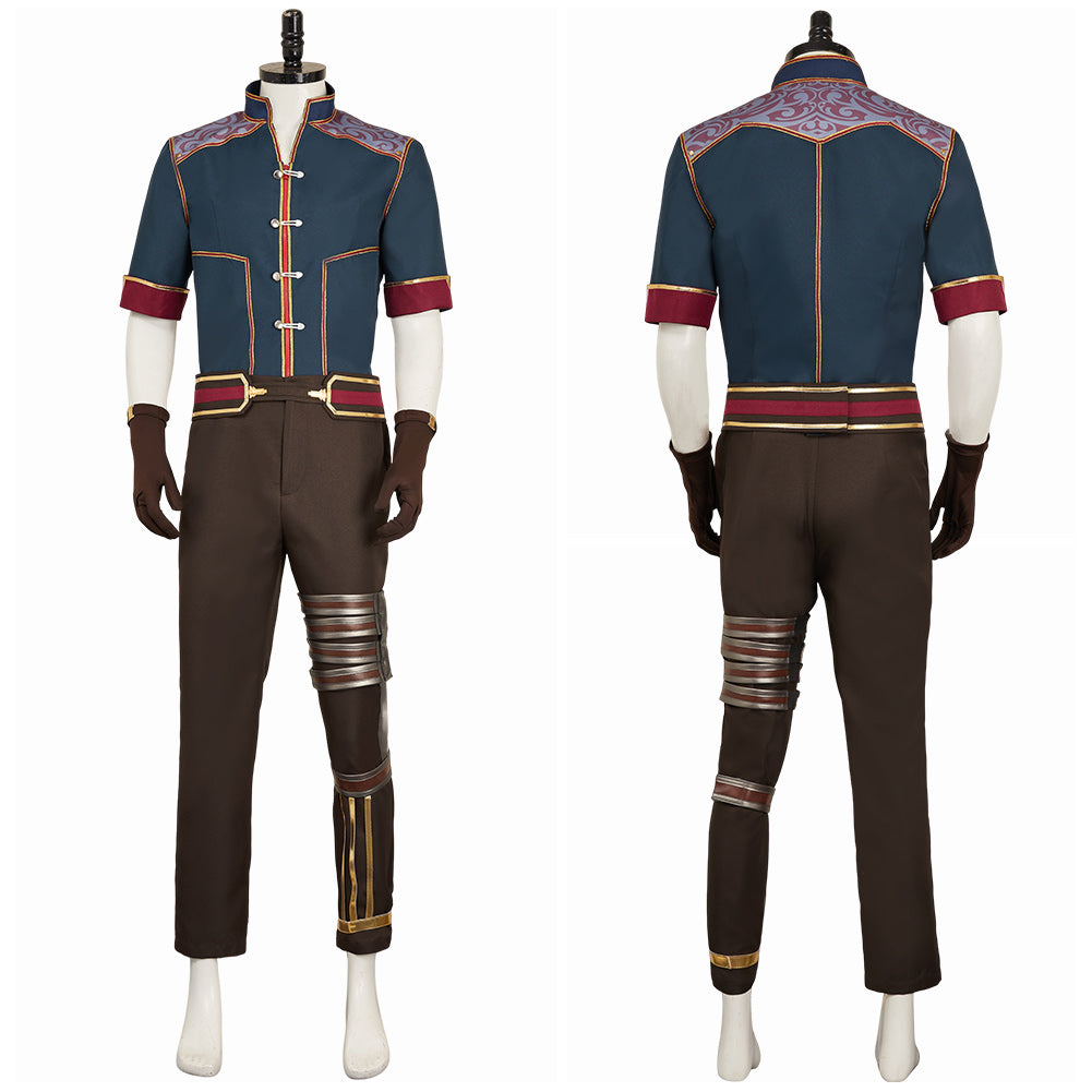 Arcane: League of Legends Saison 2(2024) Jayce Tenue Verte Foncée Cosplay Costume