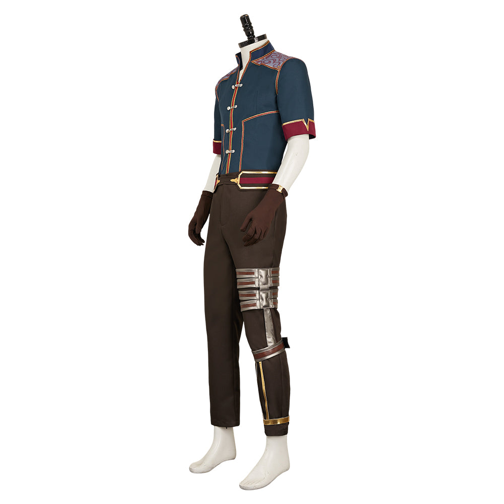 Arcane: League of Legends Saison 2(2024) Jayce Tenue Verte Foncée Cosplay Costume