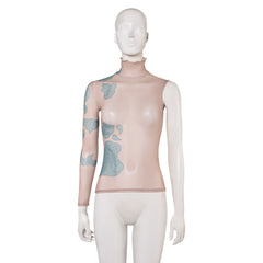 Arcane: League of Legends Saison 2(2024) Jinx Haut à Imprimé Tatouage Cosplay Costume