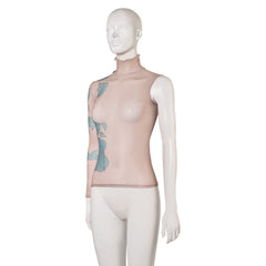 Arcane: League of Legends Saison 2(2024) Jinx Haut à Imprimé Tatouage Cosplay Costume