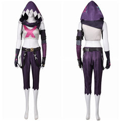 Arcane: League of Legends Saison 2(2024) Jinx Tenue avec Chapeau Cosplay Costume