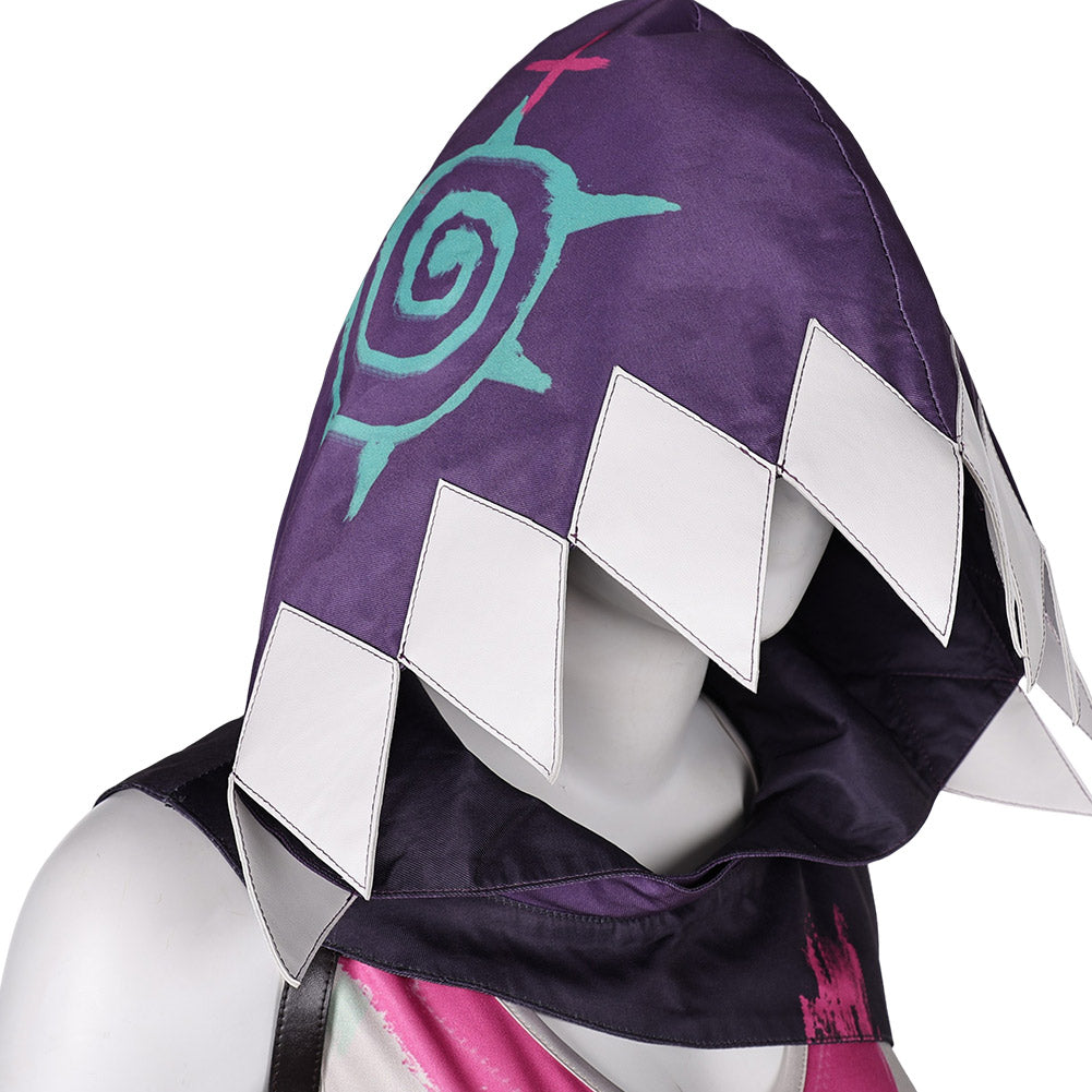 Arcane: League of Legends Saison 2(2024) Jinx Tenue avec Chapeau Cosplay Costume