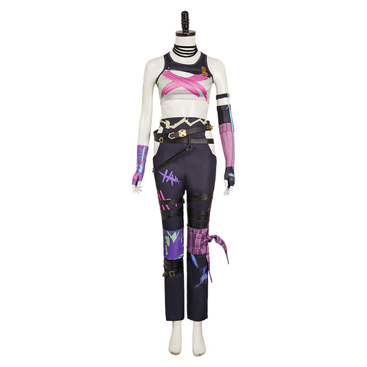 Arcane: League of Legends Saison 2(2024) Jinx Tenue Blanche Sans Chapeau Cosplay Costume
