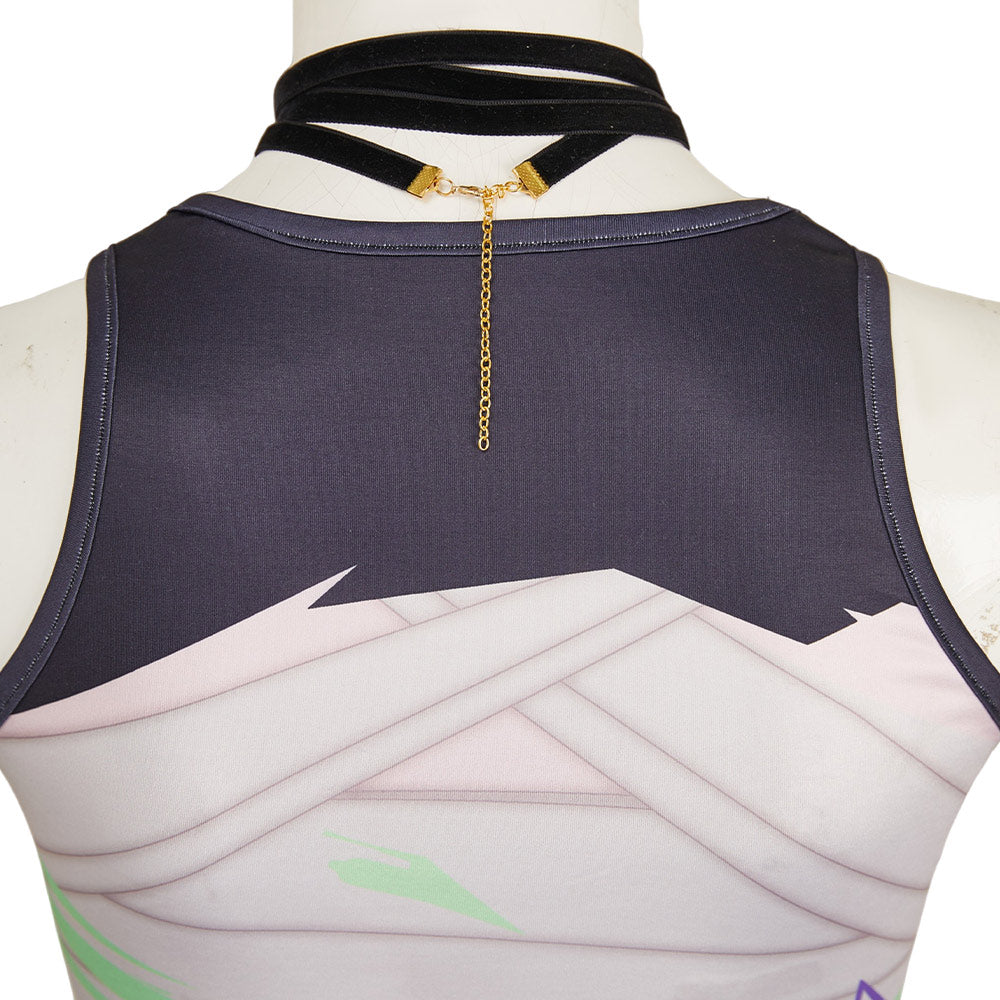 Arcane: League of Legends Saison 2(2024) Jinx Tenue Blanche Sans Chapeau Cosplay Costume