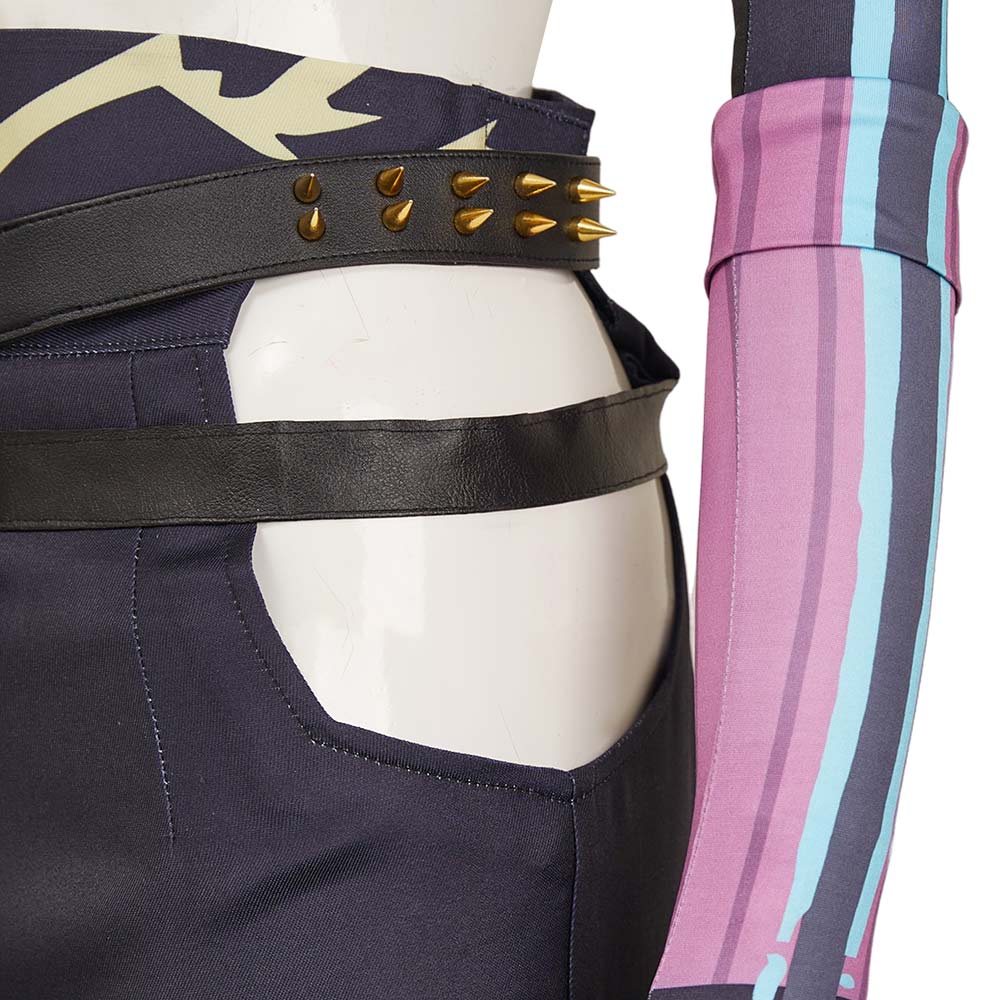Arcane: League of Legends Saison 2(2024) Jinx Tenue Blanche Sans Chapeau Cosplay Costume