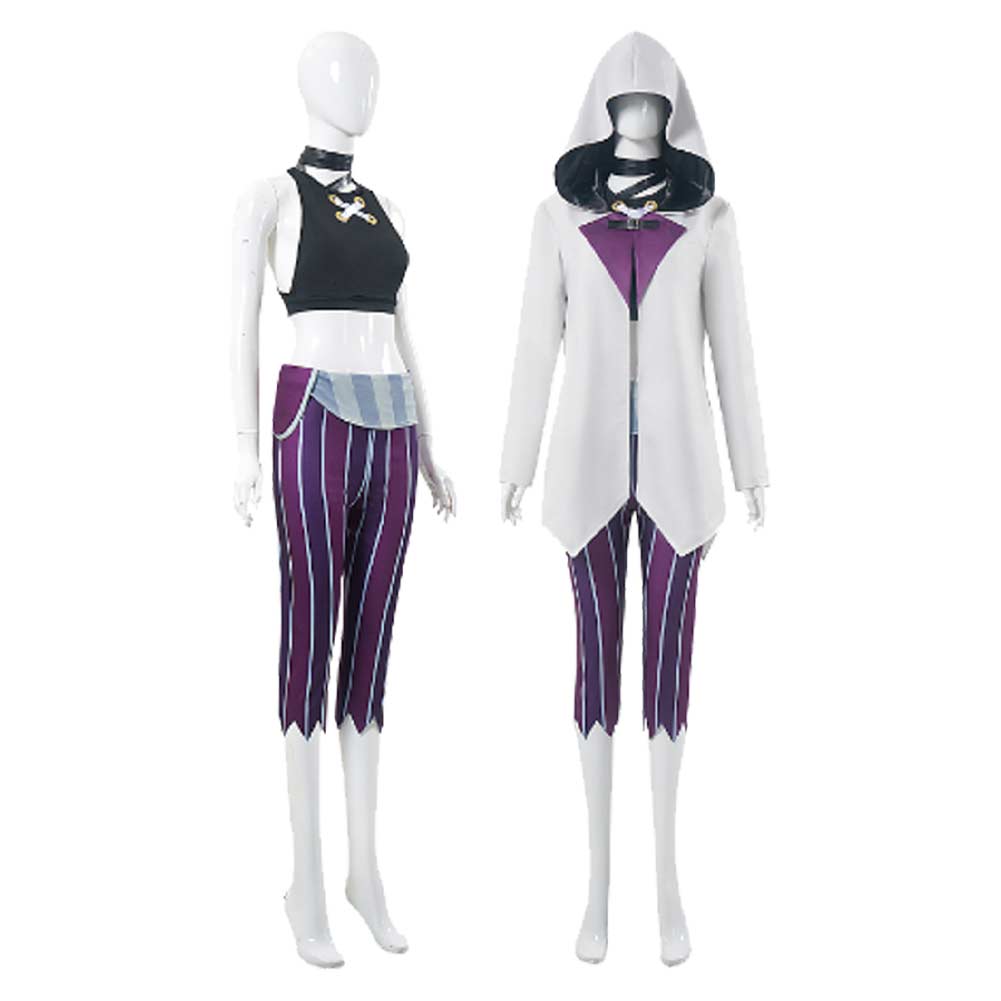 Arcane: League of Legends Saison 2(2024) Jinx Tenue de Cape Cosplay Costume Ver.2