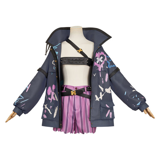 Arcane: League of Legends Saison 2(2024) Jinx Tenue Noire Cosplay Costume