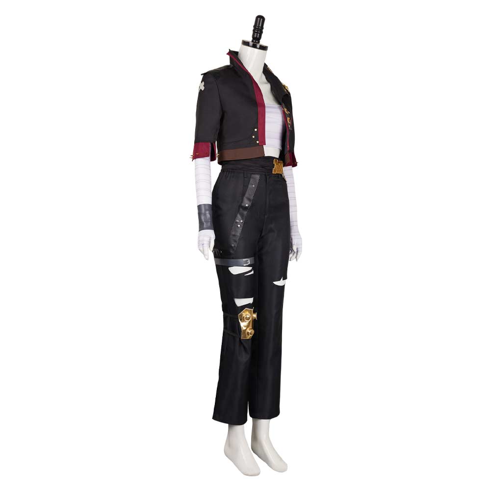 Arcane: League of Legends Saison 2(2024) Vi Tenue Noire Cosplay Costume