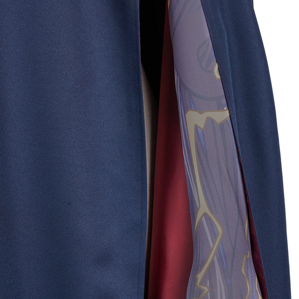 Arcane: League of Legends Saison 2(2024) Viktor Tenue Bleue de Cape Cosplay Costume