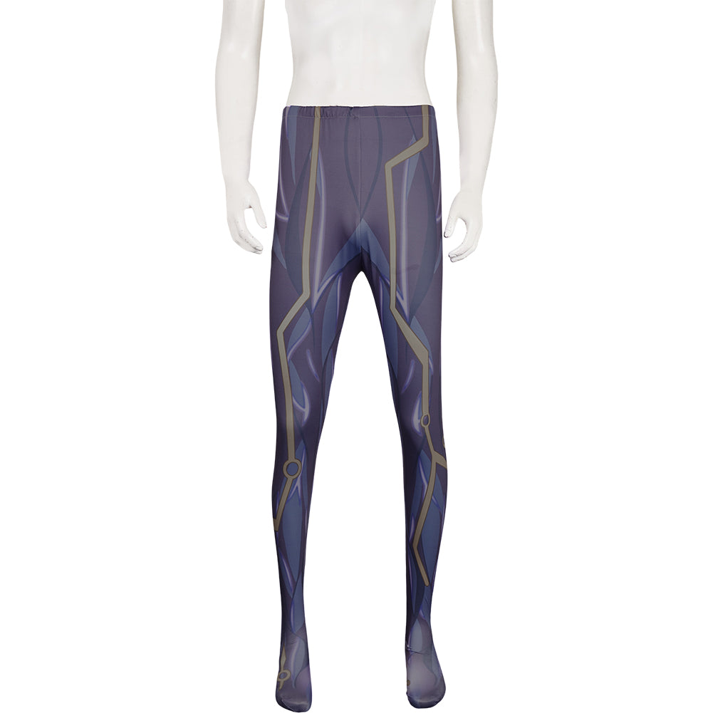 Arcane: League of Legends Saison 2(2024) Viktor Tenue Bleue de Cape Cosplay Costume