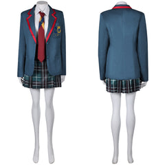 Beetlejuice 2 Astrid Deetz Uniforme Scolaire Bleu Cosplay Costume