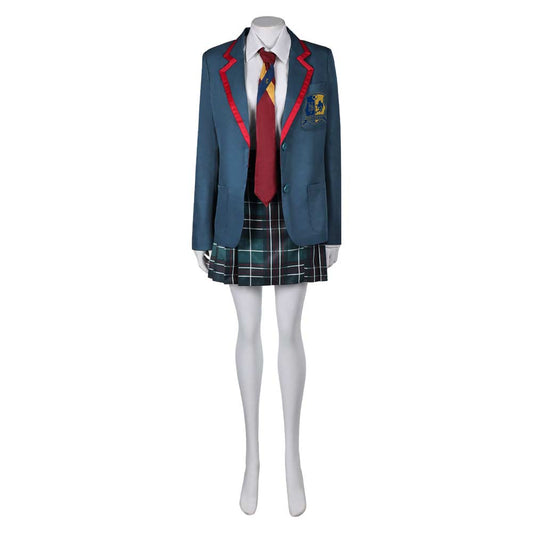 Beetlejuice 2 Astrid Deetz Uniforme Scolaire Bleu Cosplay Costume