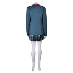 Beetlejuice 2 Astrid Deetz Uniforme Scolaire Bleu Cosplay Costume