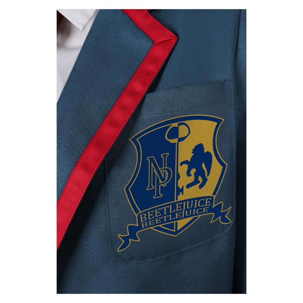 Beetlejuice 2 Astrid Deetz Uniforme Scolaire Bleu Cosplay Costume