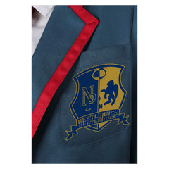 Beetlejuice 2 Astrid Deetz Uniforme Scolaire Bleu Cosplay Costume