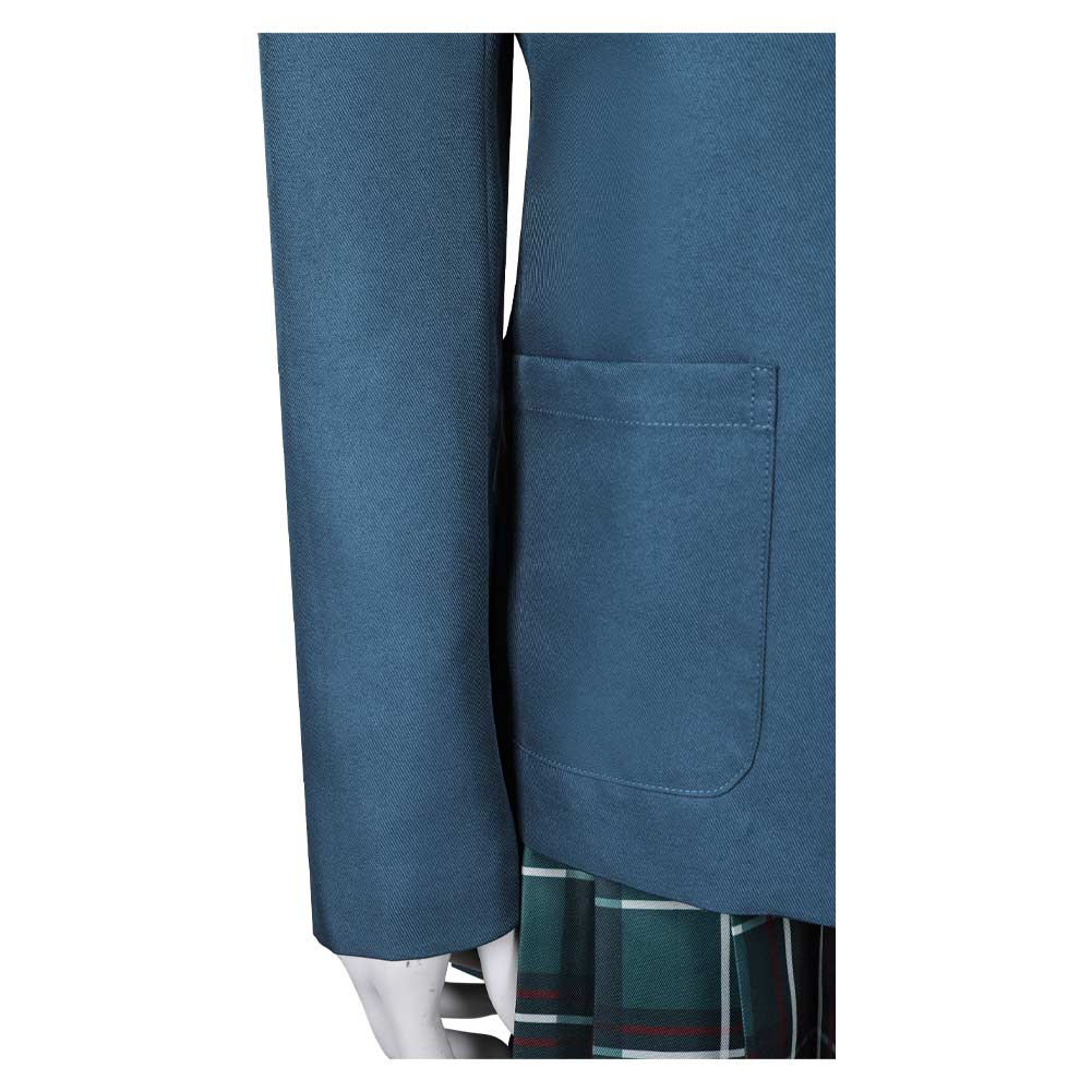 Beetlejuice 2 Astrid Deetz Uniforme Scolaire Bleu Cosplay Costume