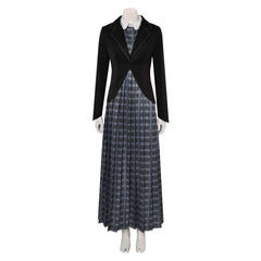 Beetlejuice 2(2024) Lydia Deetz Robe à Carreaux Cosplay Costume