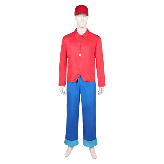 Benjamin l'Éléphant Benjamin Tenue Rouge et Bleue Cosplay Costume