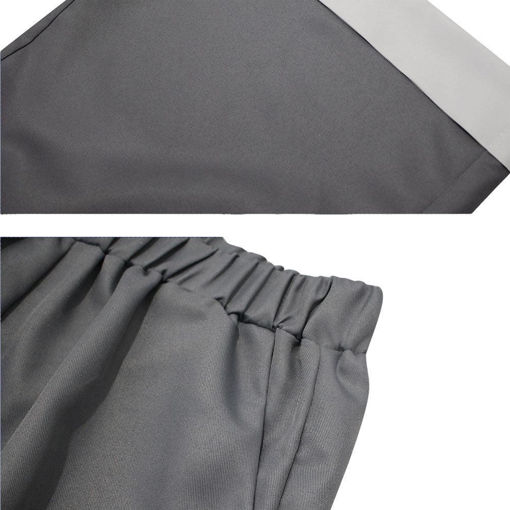 Blue Lock Nagi Seishiro Tenue Chinoiserie Grise et Blanche Cosplay Costume