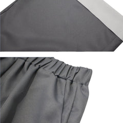 Blue Lock Nagi Seishiro Tenue Chinoiserie Grise et Blanche Cosplay Costume