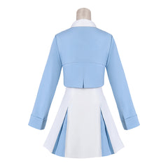CCS Sakura Kinomoto Robe Bleue et Blanche Cosplay Costume