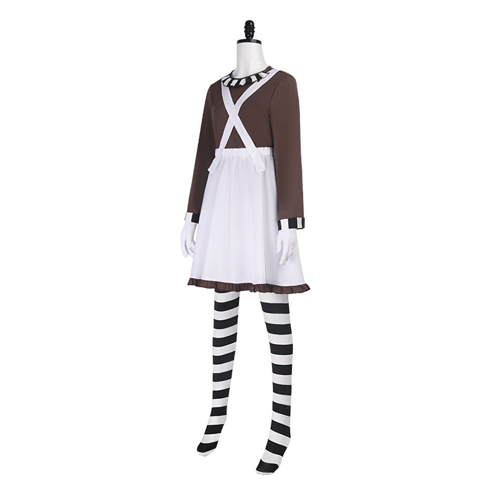 Charlie et la Chocolaterie Willy Wonka Robe Marron et Rose Cosplay Costume