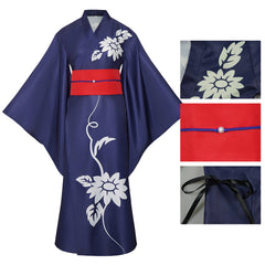 Cosmic Princess Kaguya(2026) Kaguya Kimono Bleu Cosplay Costume