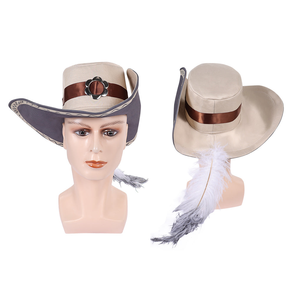 Cosplay Accessoire Will Turner Pirates of the Caribbean Film Cosplay Chapeau Beige