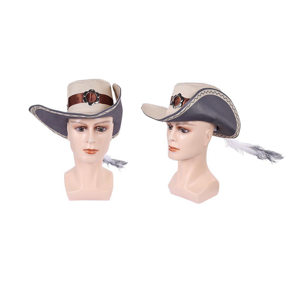 Cosplay Accessoire Will Turner Pirates of the Caribbean Film Cosplay Chapeau Beige
