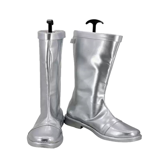 Cosplay Chaussures Masked Rider TV Chaussures Argentées Homme