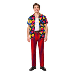 Cosplay Costume Ace Ventura Ace Ventura Jr.: Pet Detective Film Cosplay Tenue Rouge Homme