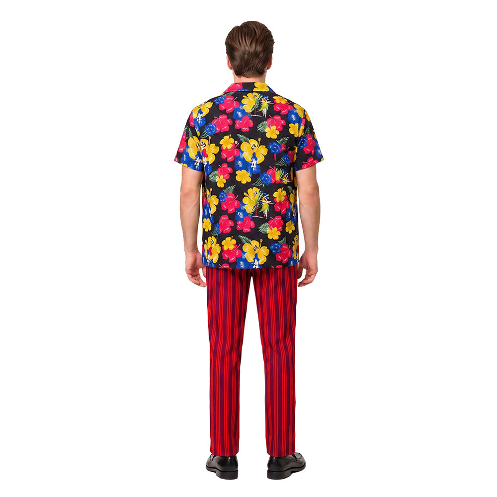 Cosplay Costume Ace Ventura Ace Ventura Jr.: Pet Detective Film Cosplay Tenue Rouge Homme