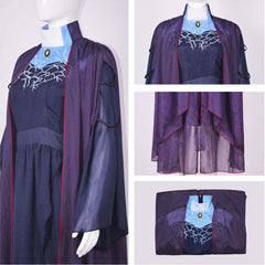 Cosplay Costume Agatha Harkness Wanda Vision TV Cosplay Robe Violette Femme