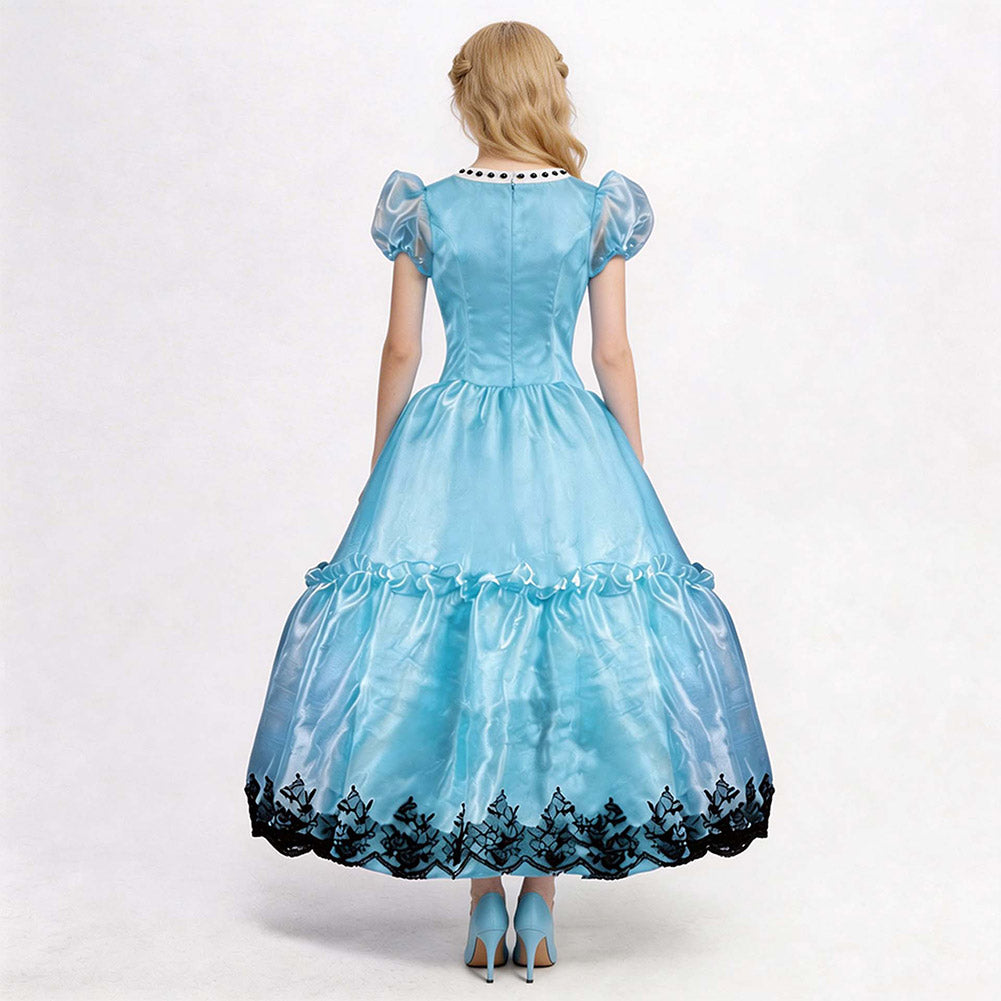 Cosplay Costume Alice Alice au Pays des Merveilles Film Cosplay Robe Bleue Femme