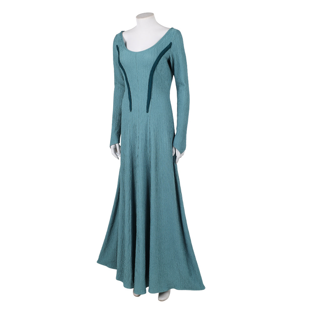 Cosplay Costume Alicent Hightower House of The Dragon 3(2026) TV Cosplay Robe Bleu-vert Femme