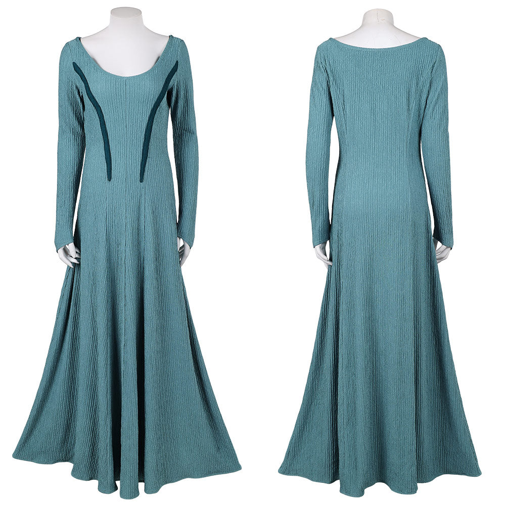Cosplay Costume Alicent Hightower House of The Dragon 3(2026) TV Cosplay Robe Bleu-vert Femme