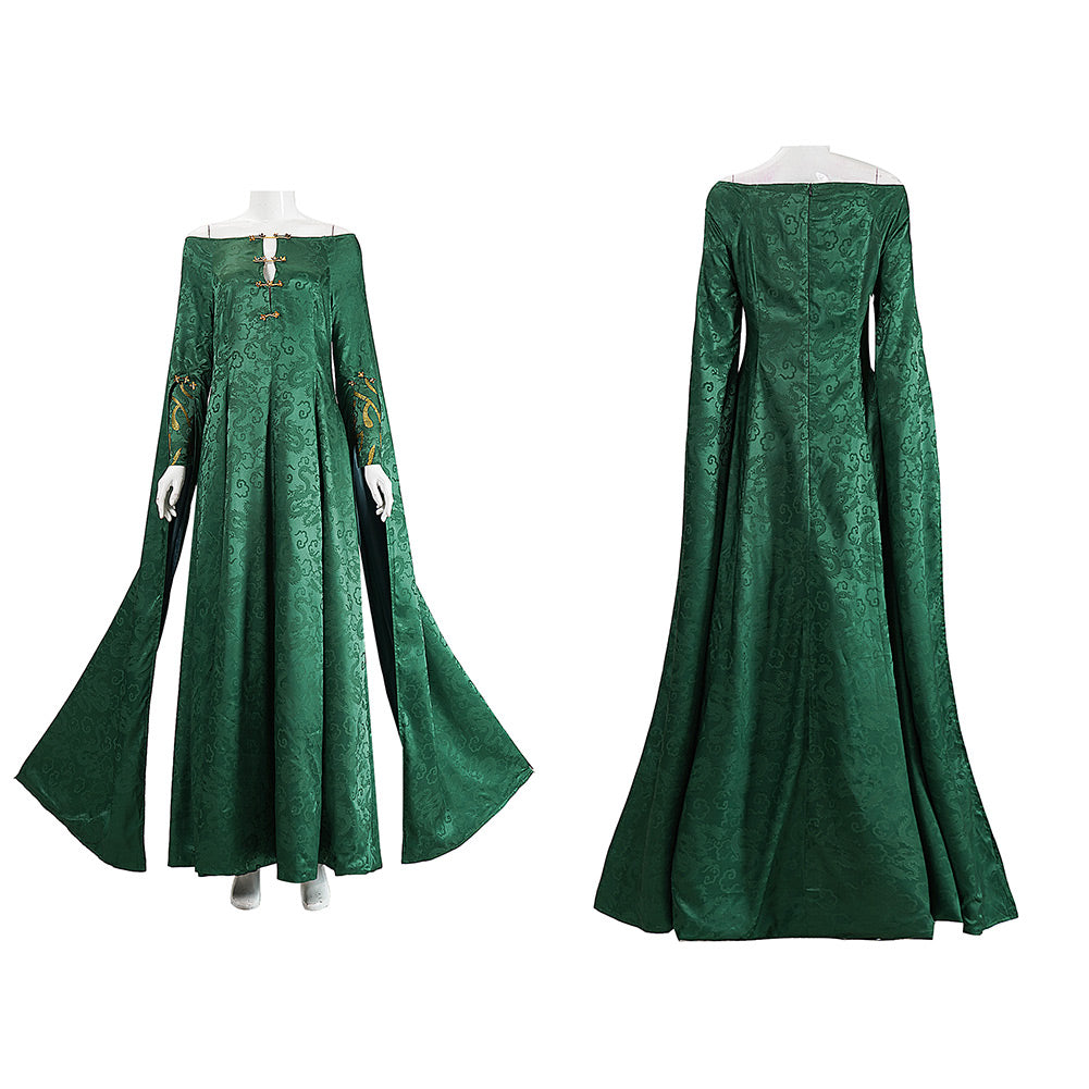 Cosplay Costume Alicent Hightower House of the Dragon 3(2026) TV Cosplay Robe Verte Femme