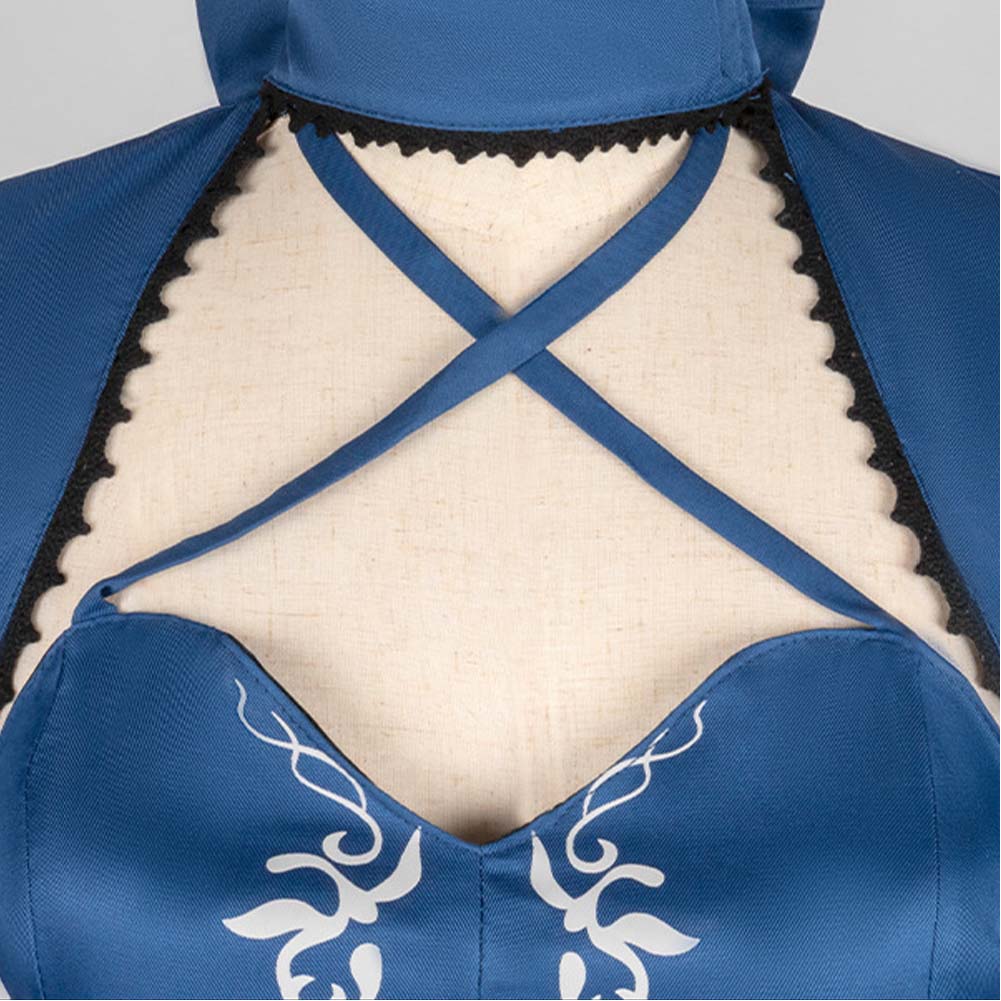 Cosplay Costume Altria Pendragon Fate Grand Order Jeu Cosplay Robe Bleue Femme
