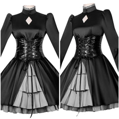 Cosplay Costume Altria Pendragon Fate Grand Order Jeu Cosplay Robe Noire Femme