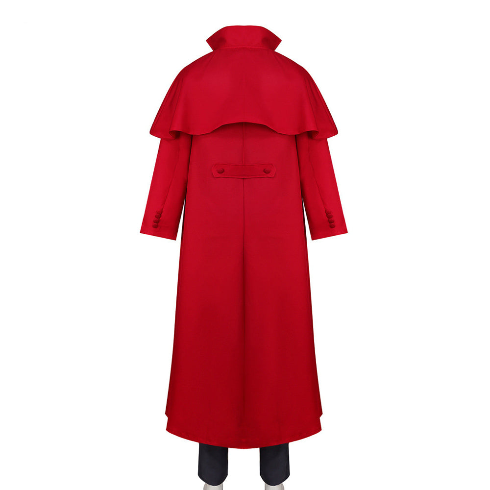 Cosplay Costume Alucard Herushingu Anime Cosplay Tenue Rouge Homme